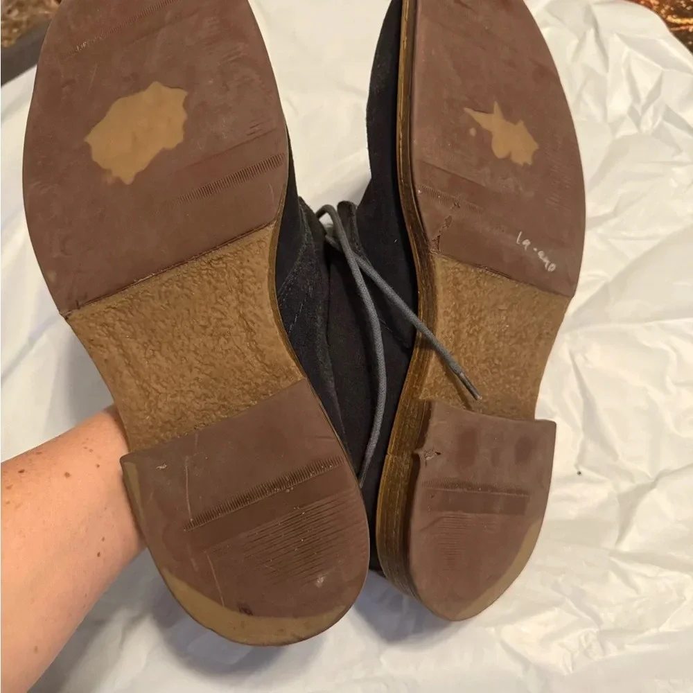 1901 Blue Men’s Leather Suede Shoes Size 10.5